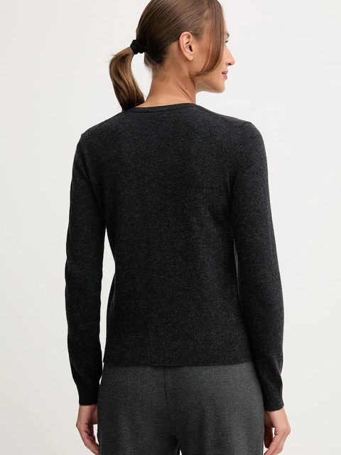 United Colors of Benetton kardigan wełniany kolor szary lekki