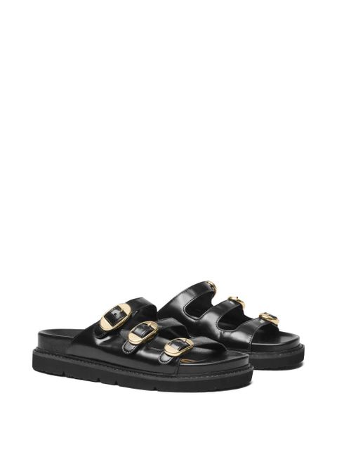 Marc Jacobs buckle-detail leather slides - Black - zdjęcie produktu nr 2