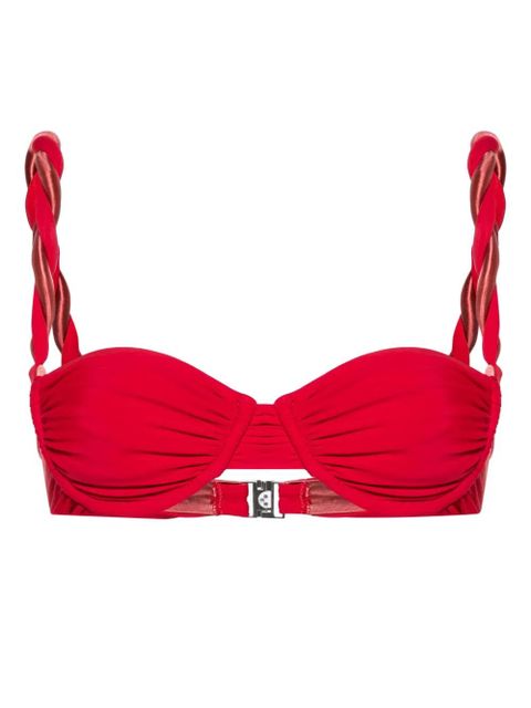 Isa Boulder Chunky Rope underwire bikini top - Red - zdjęcie produktu nr 1