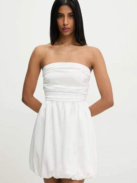 Answear.LAB sukienka kolor biały mini rozkloszowana - zdjęcie produktu nr 1