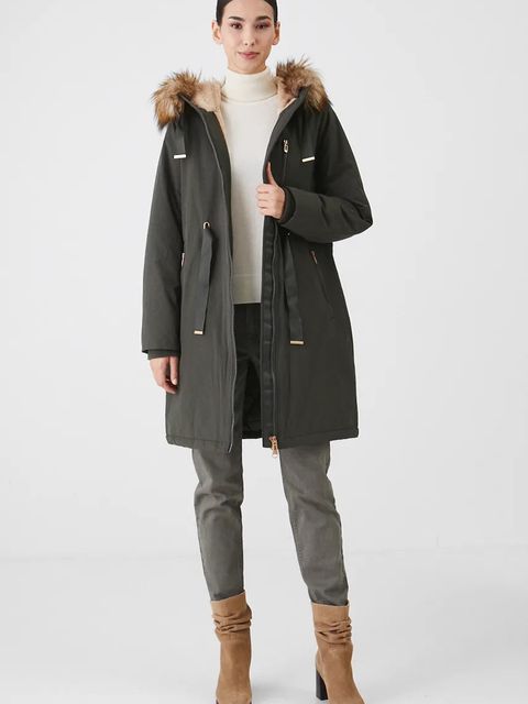 Medicine parka damska kolor zielony - zdjęcie produktu nr 2