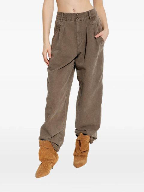 MARANT ÉTOILE Nadine pleated trousers - Brown