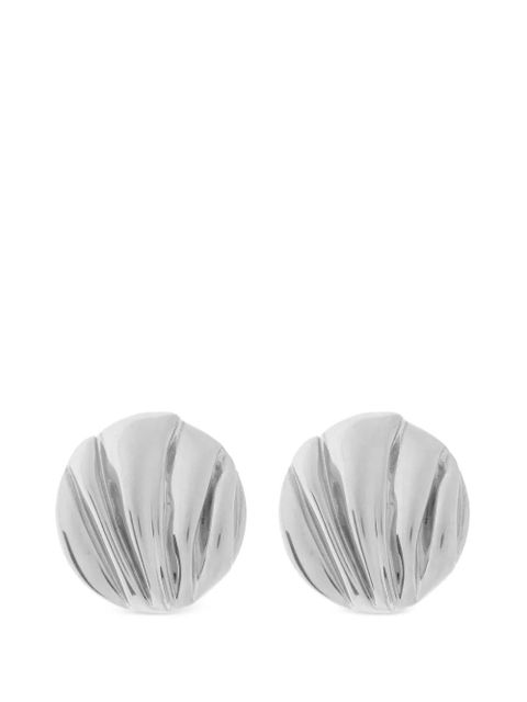 Chloé Pleats clip-on earrings - Silver - zdjęcie produktu nr 1