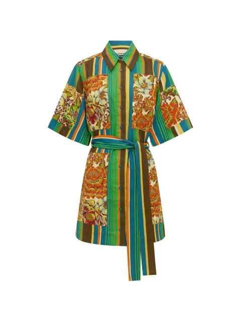 ALEMAIS Charlie floral-print mini dress - Green - zdjęcie produktu nr 2