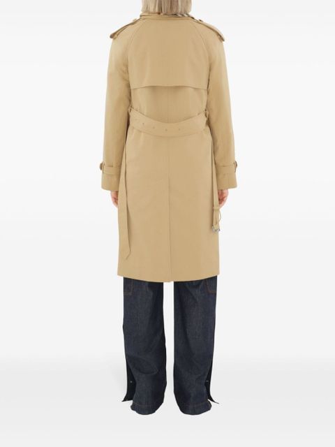 Burberry notched-lapel cotton trench coat - Neutrals - zdjęcie produktu nr 2