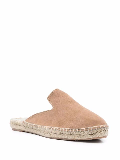 Manebi suede flat espadrilles - Neutrals