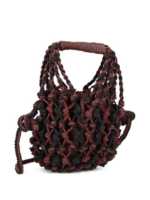 Alysi Net leather bag - Brown - zdjęcie produktu nr 2