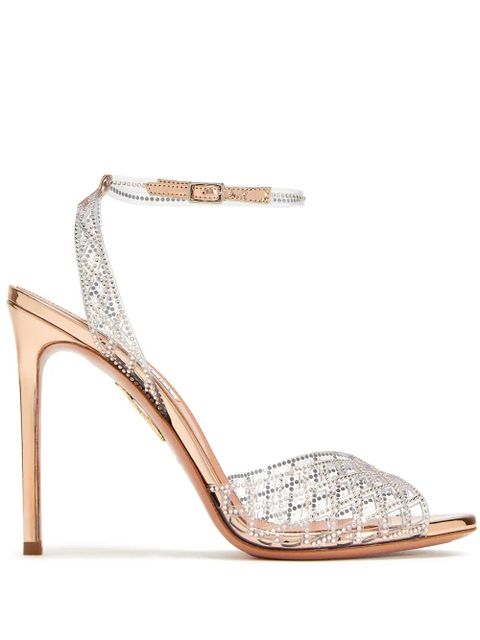 Aquazzura 105mm Lumiere sandals - Silver - zdjęcie produktu nr 1