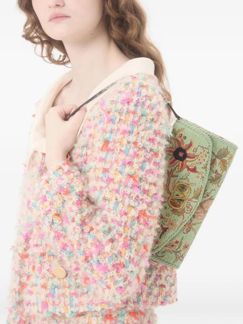 Valentino Garavani Valentino Garavani devain embroidered small shoulder bag - Green - zdjęcie produktu nr 2