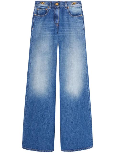 Versace Medusa 95 mid-rise flared jeans - Blue - zdjęcie produktu nr 1