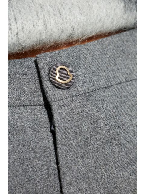 Moncler pressed-crease trousers - Grey