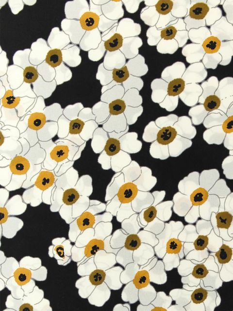 Valentino Garavani floral-print scarf - White