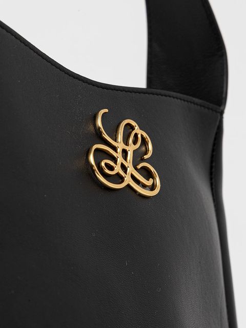 Luisa Spagnoli torebka skórzana kolor czarny 542724