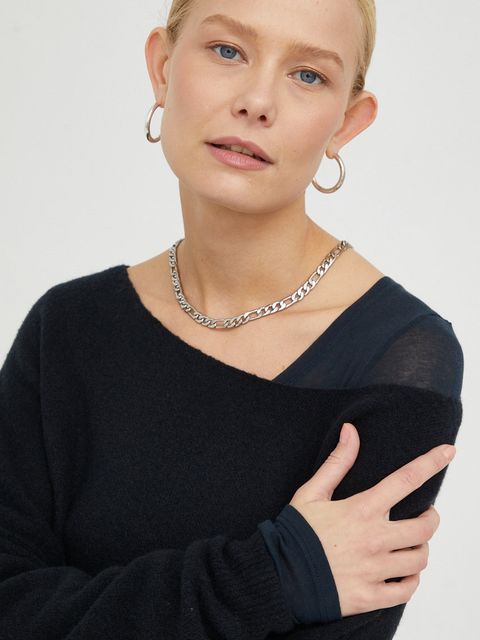 American Vintage sweter z domieszką wełny PULL ML COL BATEAU