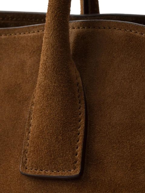 Prada medium suede tote bag - Brown
