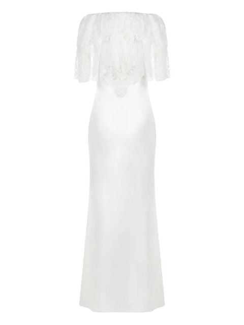 Self-Portrait buttoned maxi dress - White - zdjęcie produktu nr 2