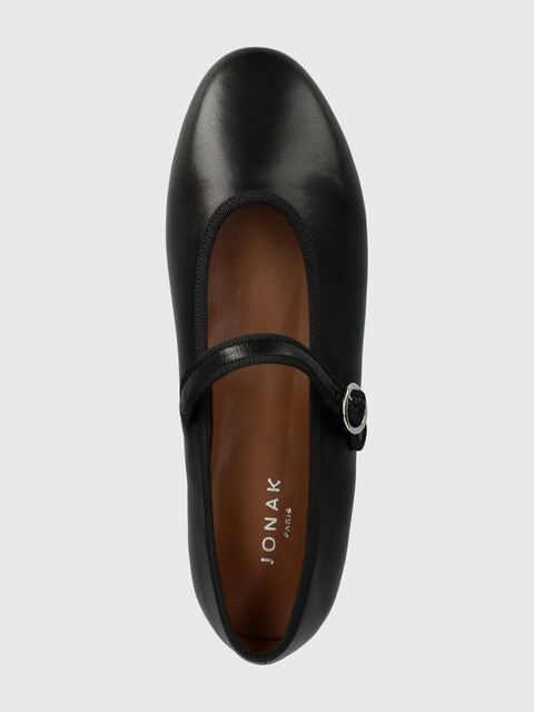 Jonak baleriny skórzane DEESSE kolor czarny 3600205