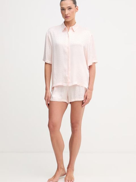 BOSS szorty piżamowe damskie z wiskozy B Monogram_Shorts - zdjęcie produktu nr 1