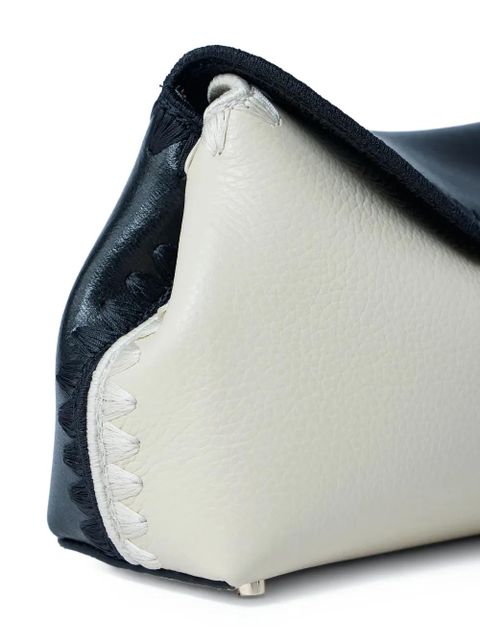 TOTEME pebbled leather clutch bag - Black