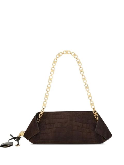 Ferragamo animal-print shoulder bag - Brown - zdjęcie produktu nr 1