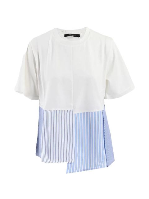 Weekend Max Mara striped crew-neck T-shirt - White - zdjęcie produktu nr 1