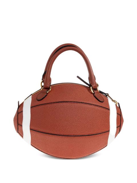 Moschino football top handle tote bag - Brown