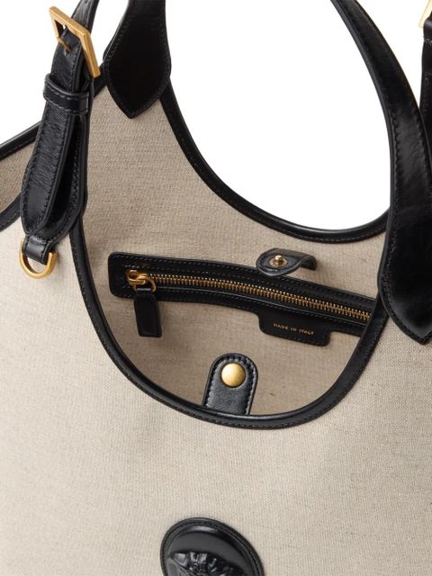 Versace Rivière large canvas tote - Neutrals