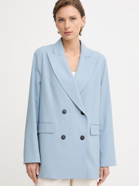 Max&Co. marynarka dwurzędowa damska z dodatkiem wełny MCOEGIZIO - zdjęcie produktu nr 1