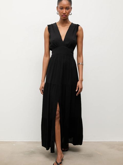 Answear.LAB sukienka rozkloszowana z wiskozy - zdjęcie produktu nr 2