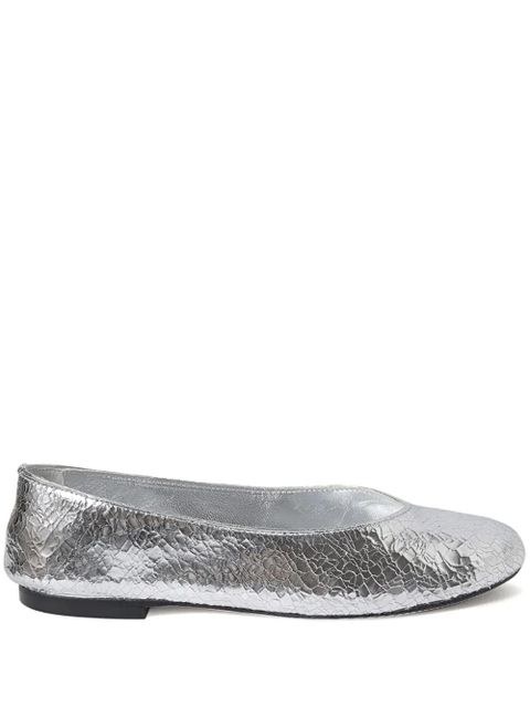 Gimaguas metallic-effect ballerina shoes - Silver - zdjęcie produktu nr 1