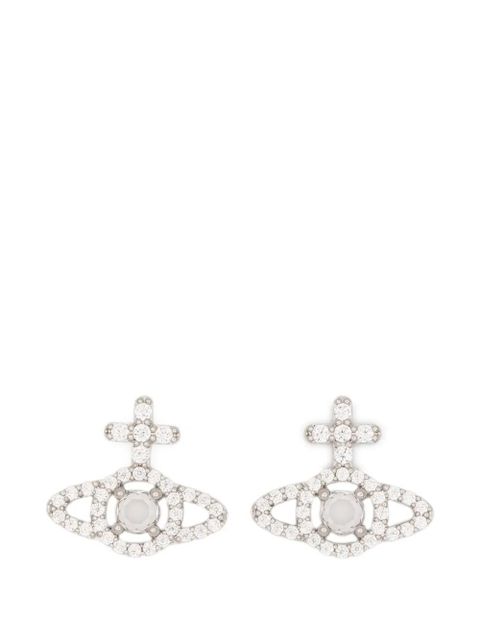 Vivienne Westwood Olympia crystal orb earrings - Silver - zdjęcie produktu nr 1