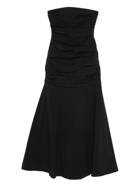 St. Agni gathered strapless maxi dress - Black - zdjęcie produktu nr 1