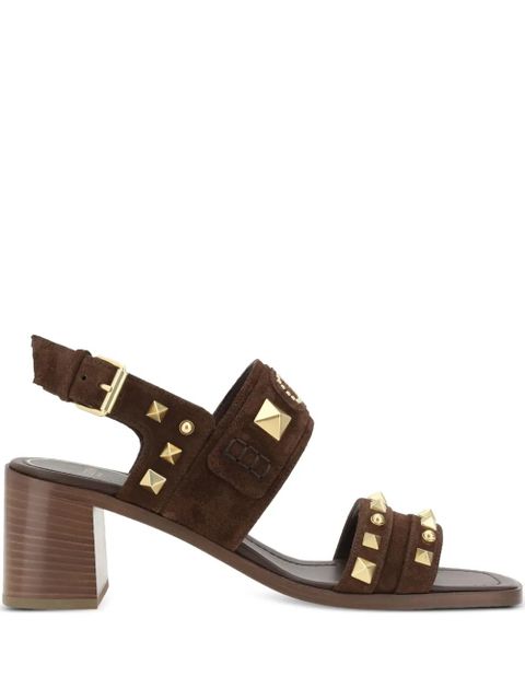 Valentino Garavani 60mm stud-detail sandals - Brown - zdjęcie produktu nr 1