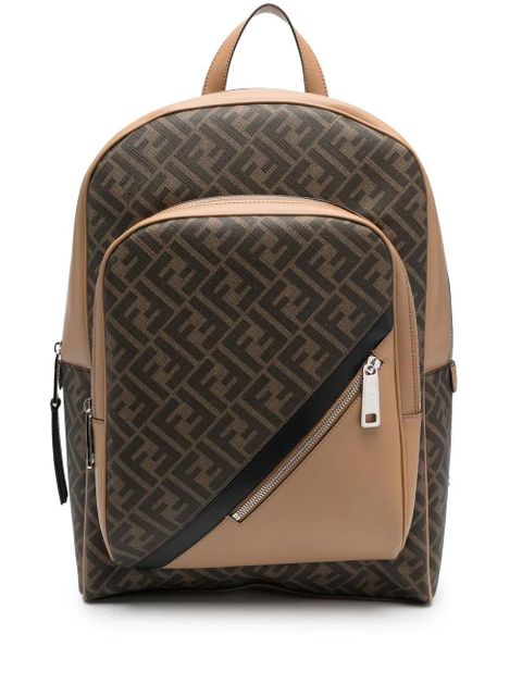 FENDI monogram-pattern backpack - Brown - zdjęcie produktu nr 1