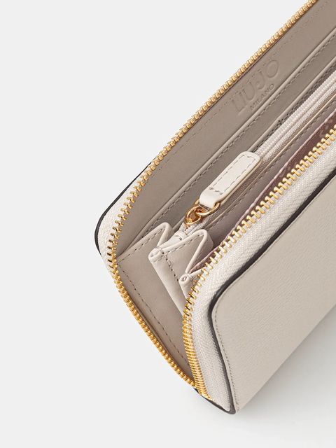 Liu Jo portfel damski kolor beżowy AF5170.E0058 - zdjęcie produktu nr 2