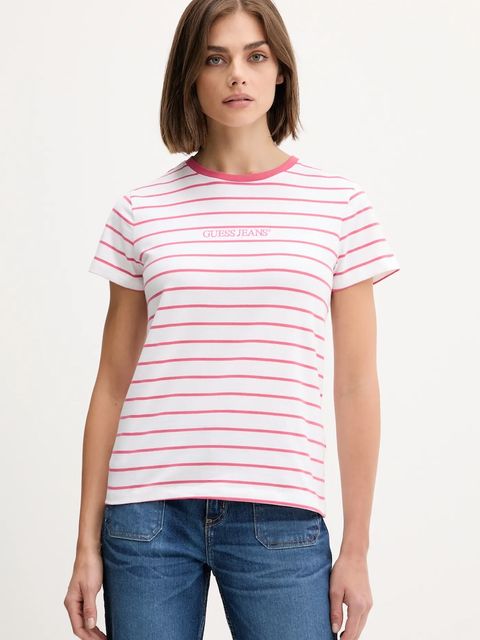 Guess Jeans t-shirt damski kolor różowy W4BI53 KCIE1 - zdjęcie produktu nr 1