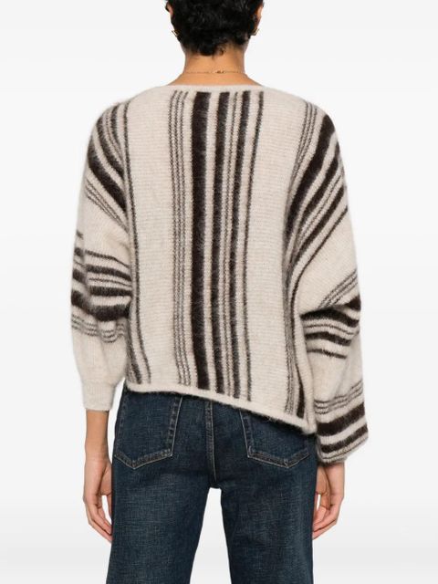 Ba&Sh Suela striped-pattern sweater - Neutrals