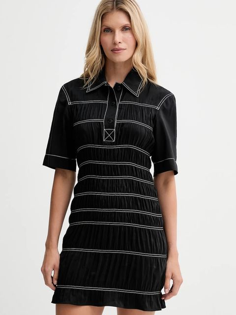 Nanushka sukienka kolor czarny mini prosta NW25PFDR09999 - zdjęcie produktu nr 1