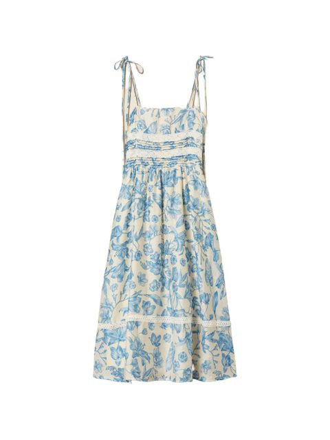 TWINSET floral-pattern midi dress - Neutrals - zdjęcie produktu nr 1