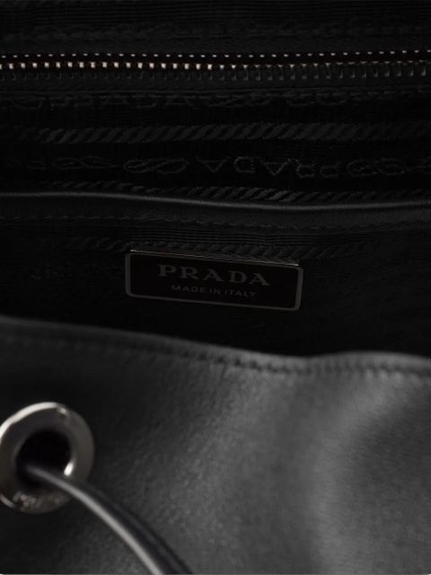 Prada medium leather backpack - Black