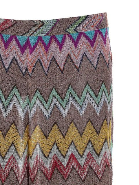 Missoni zigzag-patterned trousers - Neutrals