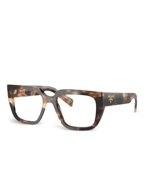 Prada Eyewear square-frame glasses - Brown - zdjęcie produktu nr 1