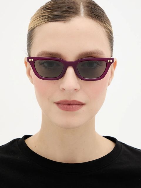 Gucci okulary przeciwsłoneczne damskie kolor fioletowy GG1944S