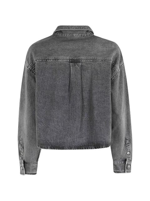Alexander Wang cropped denim shirt - Grey - zdjęcie produktu nr 2