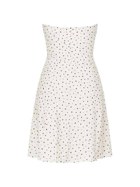 ISABEL MARANT polka-dot ruffled mini dress - Neutrals - zdjęcie produktu nr 2