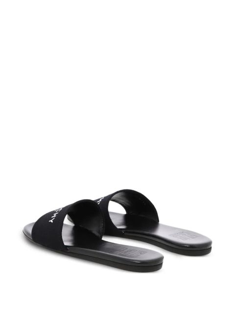 Givenchy logo-band flat sandals - Black