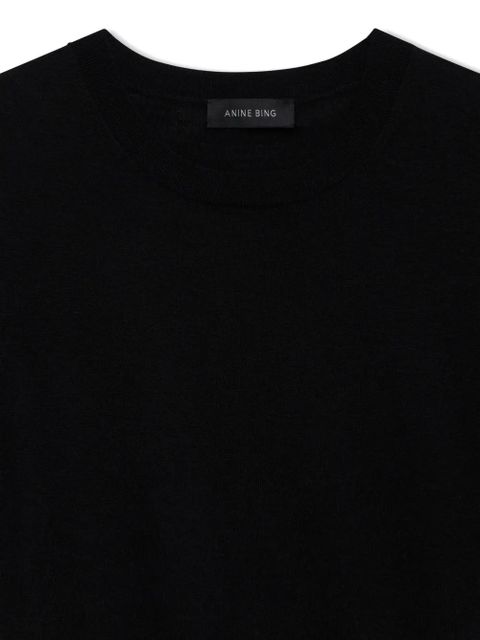 ANINE BING sleeveless round-neck top - Black - zdjęcie produktu nr 2
