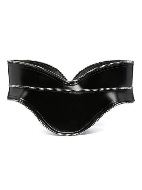 Alexander McQueen leather corset belt - Black - zdjęcie produktu nr 1