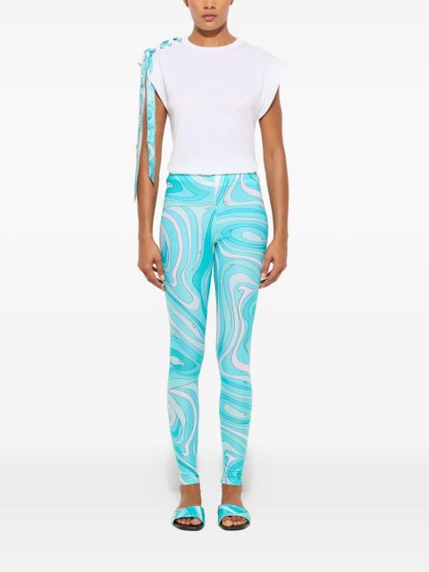 PUCCI Marmo-print leggings - Blue - zdjęcie produktu nr 2