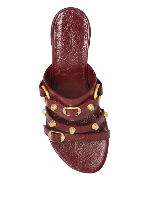 Balenciaga 65mm leather heeled sandals - Red